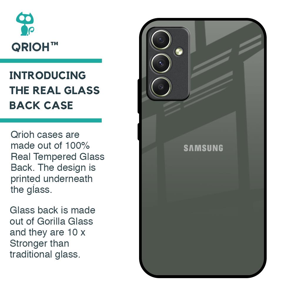 Charcoal Glass Case for Samsung Galaxy A34 5G