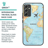 Fly Around The World Glass Case for Samsung Galaxy A34 5G