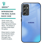 Vibrant Blue Texture Glass Case for Samsung Galaxy A34 5G
