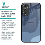 Navy Blue Ombre Glass Case for Samsung Galaxy A34 5G