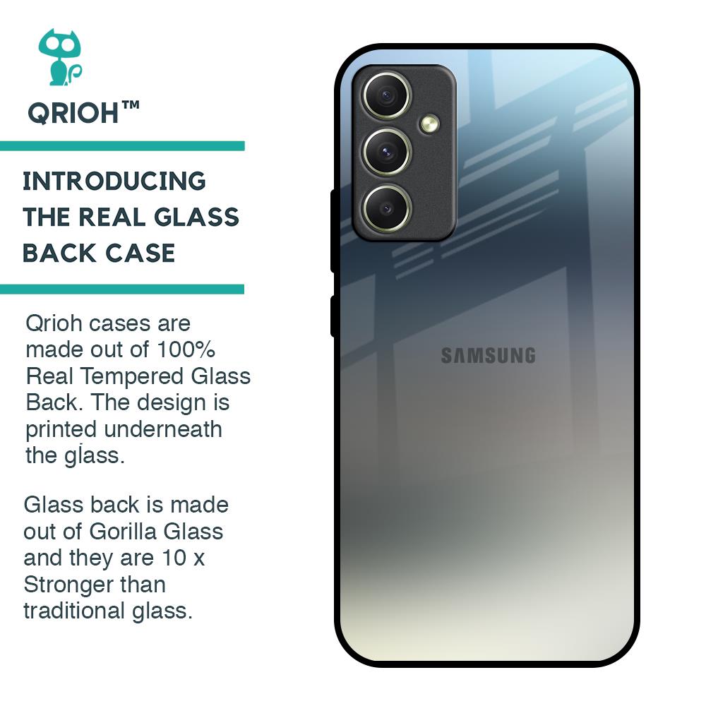 Tricolor Ombre Glass Case for Samsung Galaxy A34 5G