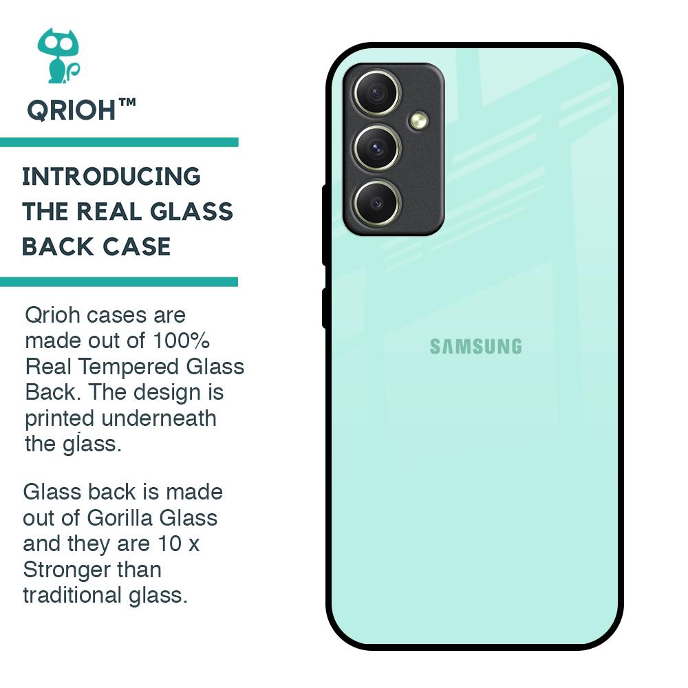 Teal Glass Case for Samsung Galaxy A34 5G