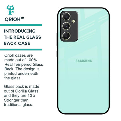 Teal Glass Case for Samsung Galaxy A34 5G