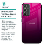 Purple Ombre Pattern Glass Case for Samsung Galaxy A34 5G