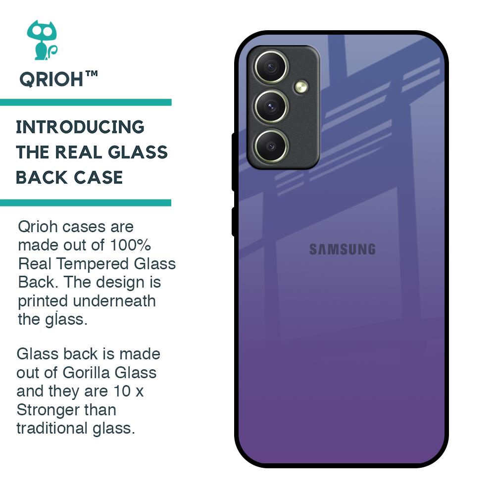 Indigo Pastel Glass Case For Samsung Galaxy A34 5G