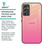 Pastel Pink Gradient Glass Case For Samsung Galaxy A34 5G