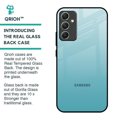 Arctic Blue Glass Case For Samsung Galaxy A34 5G