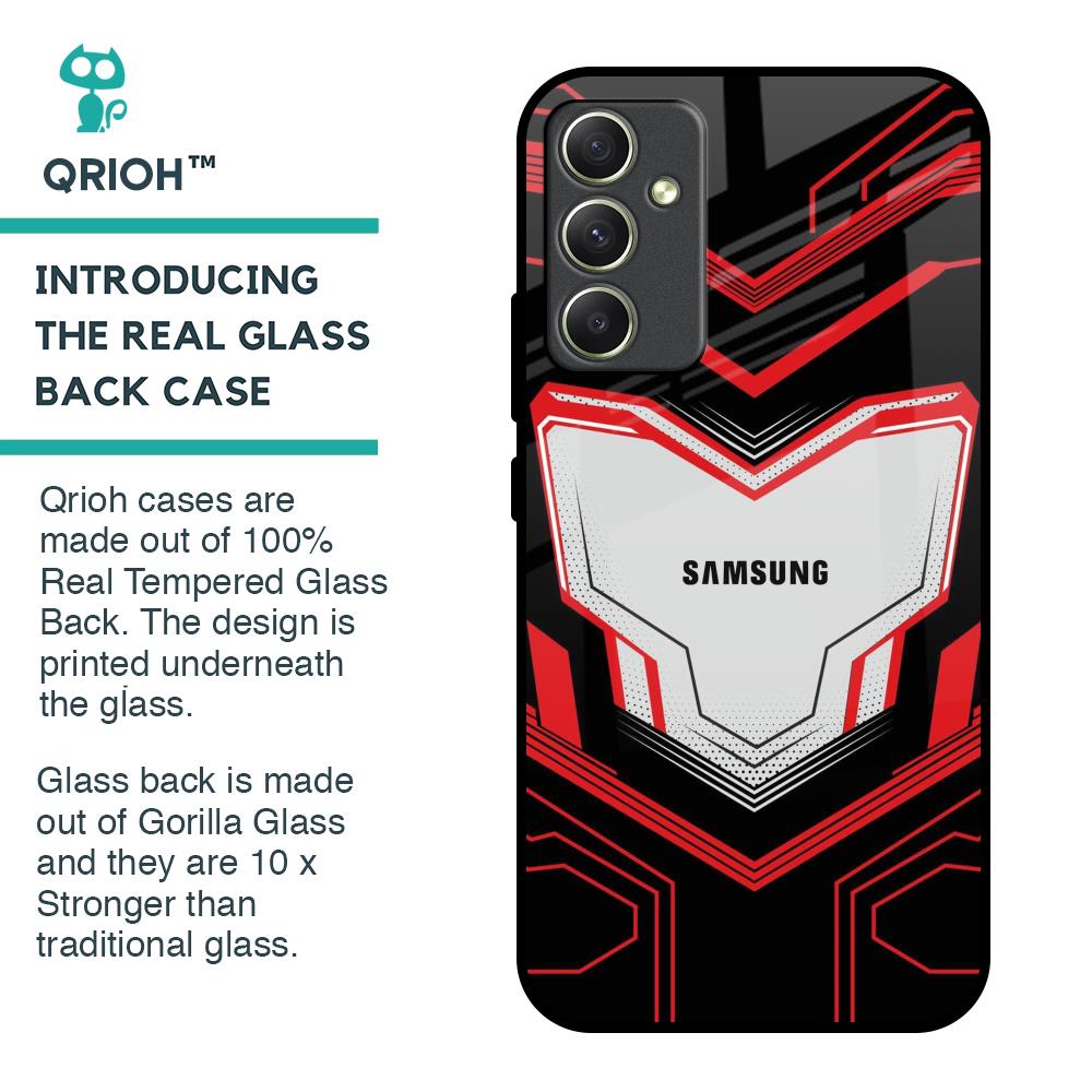 Quantum Suit Glass Case For Samsung Galaxy A34 5G