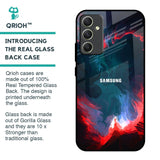 Brush Art Glass Case For Samsung Galaxy A34 5G