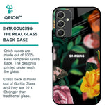 Flowers & Butterfly Glass Case for Samsung Galaxy A34 5G