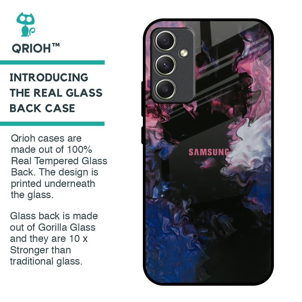 Smudge Brush Glass case for Samsung Galaxy A34 5G