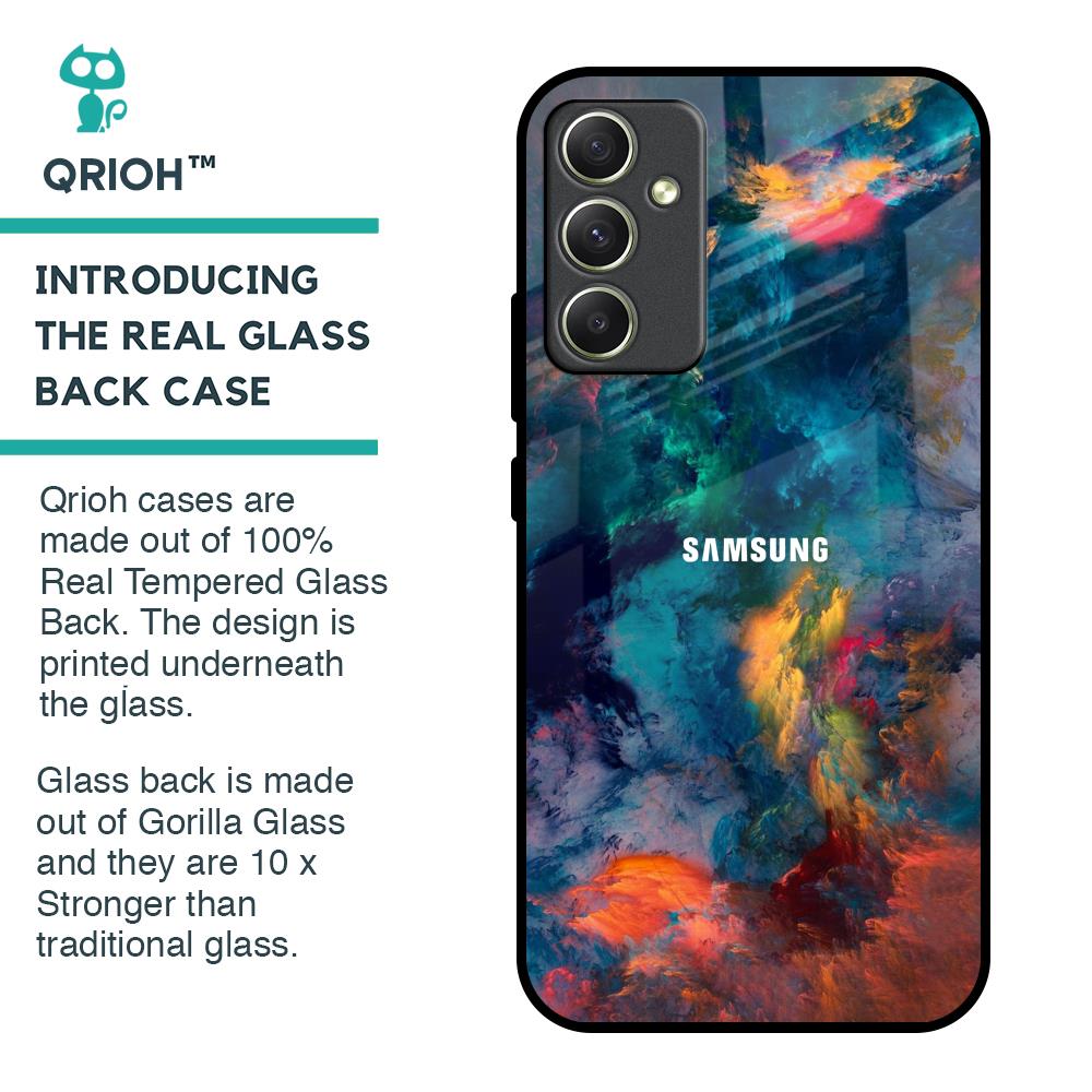 Colored Storm Glass Case for Samsung Galaxy A34 5G