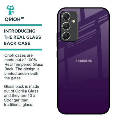 Dark Purple Glass Case for Samsung Galaxy A34 5G