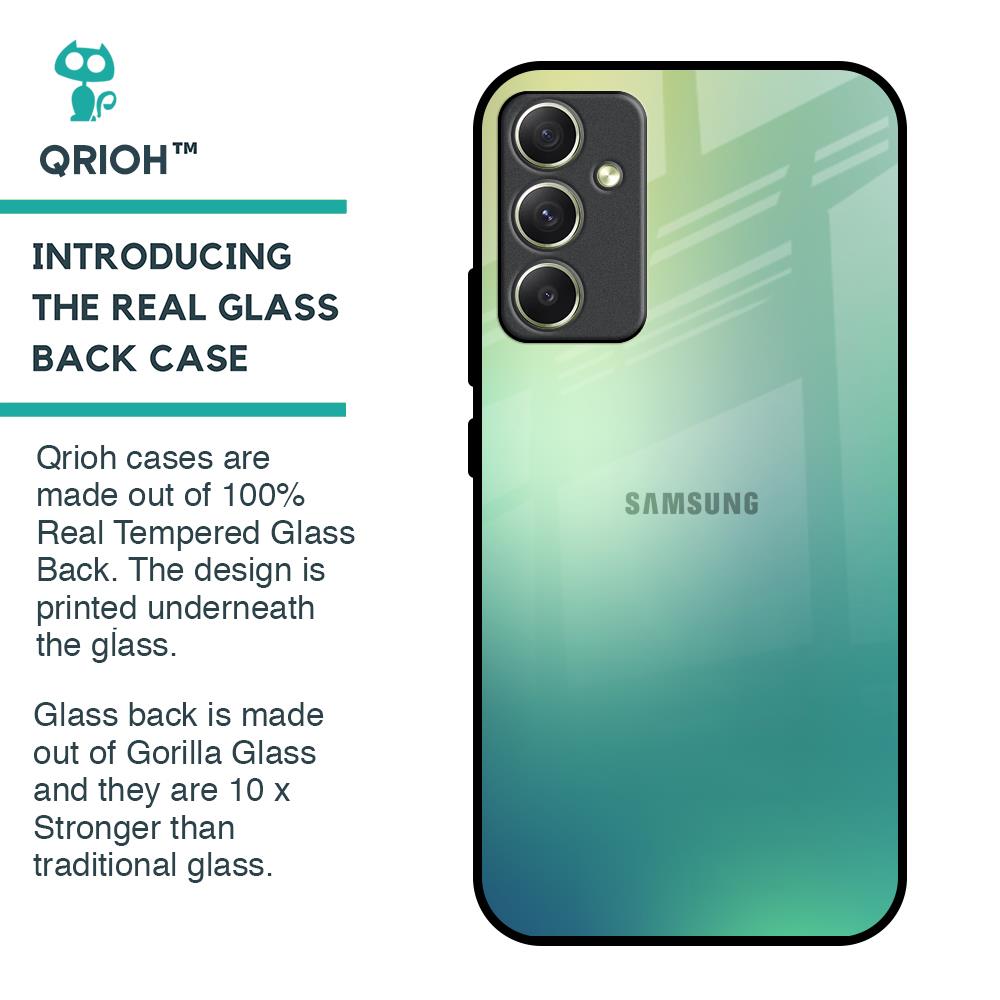 Dusty Green Glass Case for Samsung Galaxy A34 5G