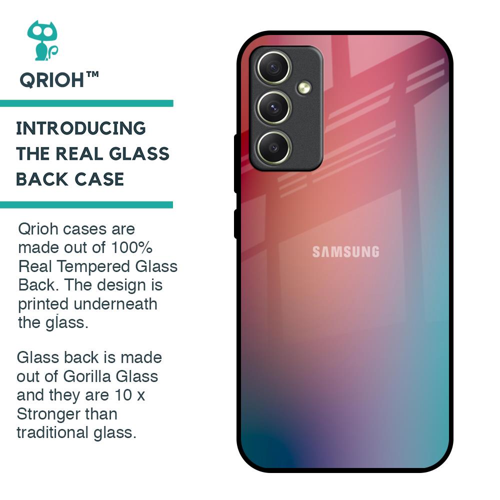 Dusty Multi Gradient Glass Case for Samsung Galaxy A34 5G
