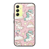 Balloon Unicorn Samsung Galaxy A34 5G Glass Cases & Covers Online