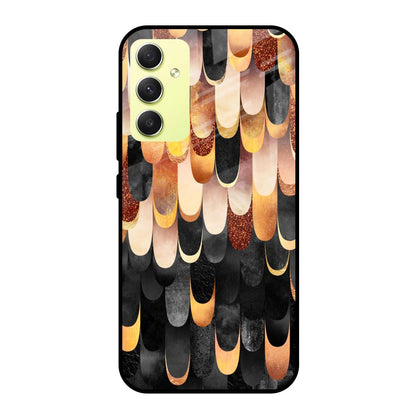 Bronze Abstract Samsung Galaxy A34 5G Glass Cases & Covers Online