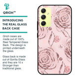 Shimmer Roses Glass case for Samsung Galaxy A34 5G