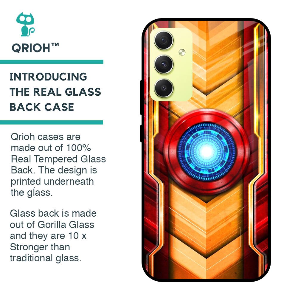 Arc Reactor Glass Case for Samsung Galaxy A34 5G
