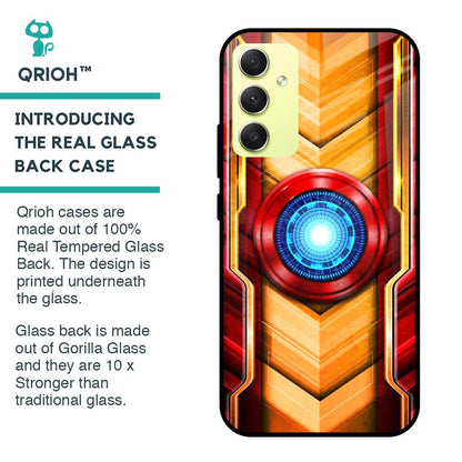Arc Reactor Glass Case for Samsung Galaxy A34 5G