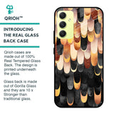 Bronze Abstract Glass Case for Samsung Galaxy A34 5G