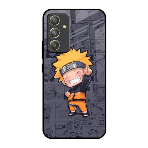 Orange Chubby Samsung Galaxy A54 5G Glass Back Cover Online