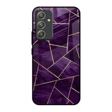 Geometric Purple Samsung Galaxy A54 5G Glass Back Cover Online