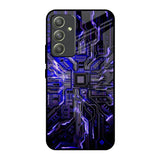 Techno Color Pattern Samsung Galaxy A54 5G Glass Back Cover Online