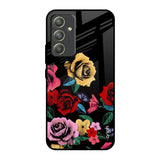 Floral Decorative Samsung Galaxy A54 5G Glass Back Cover Online