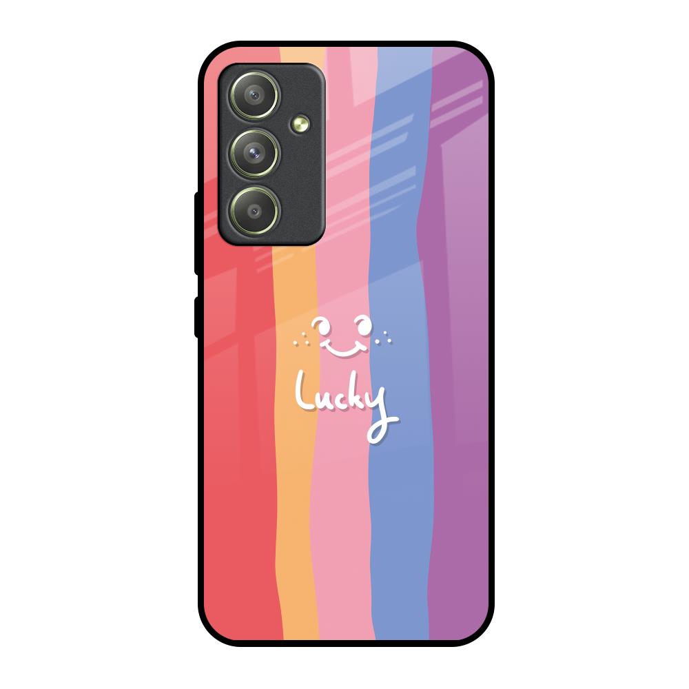 Lucky Abstract Samsung Galaxy A54 5G Glass Back Cover Online