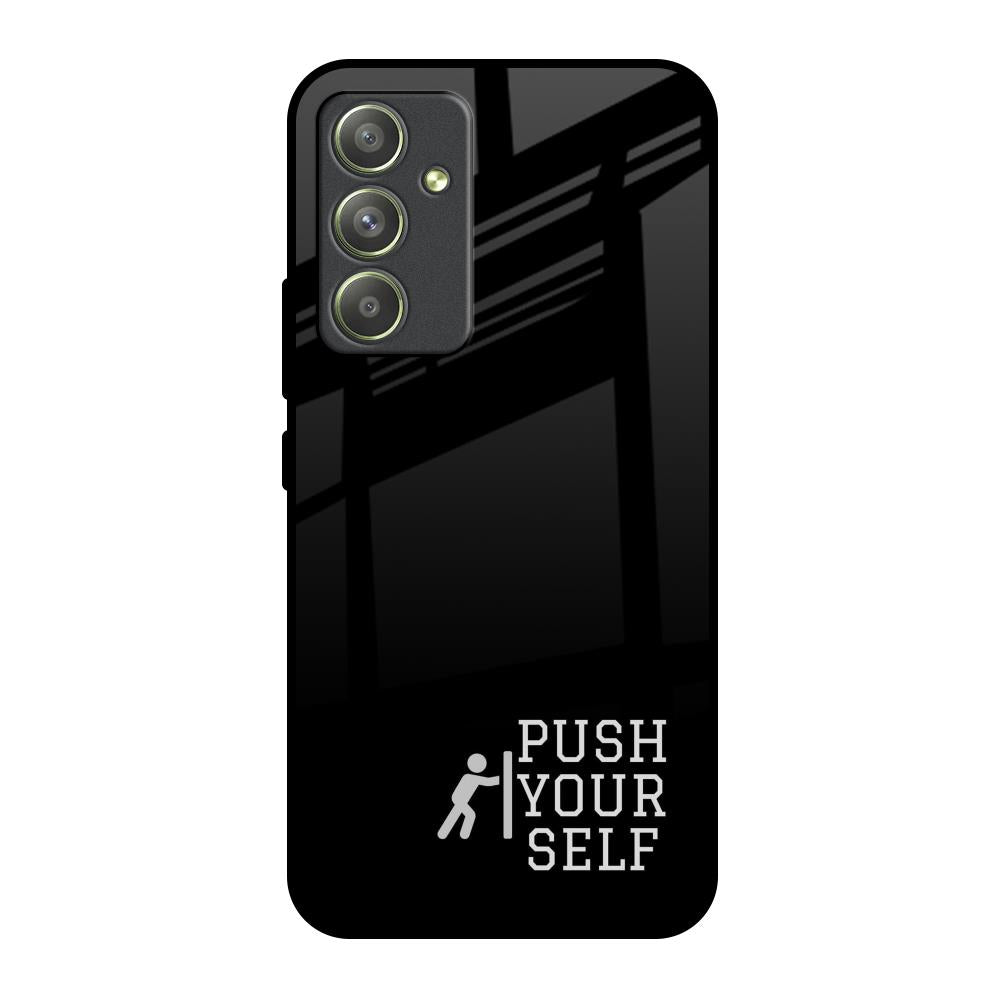 Push Your Self Samsung Galaxy A54 5G Glass Back Cover Online