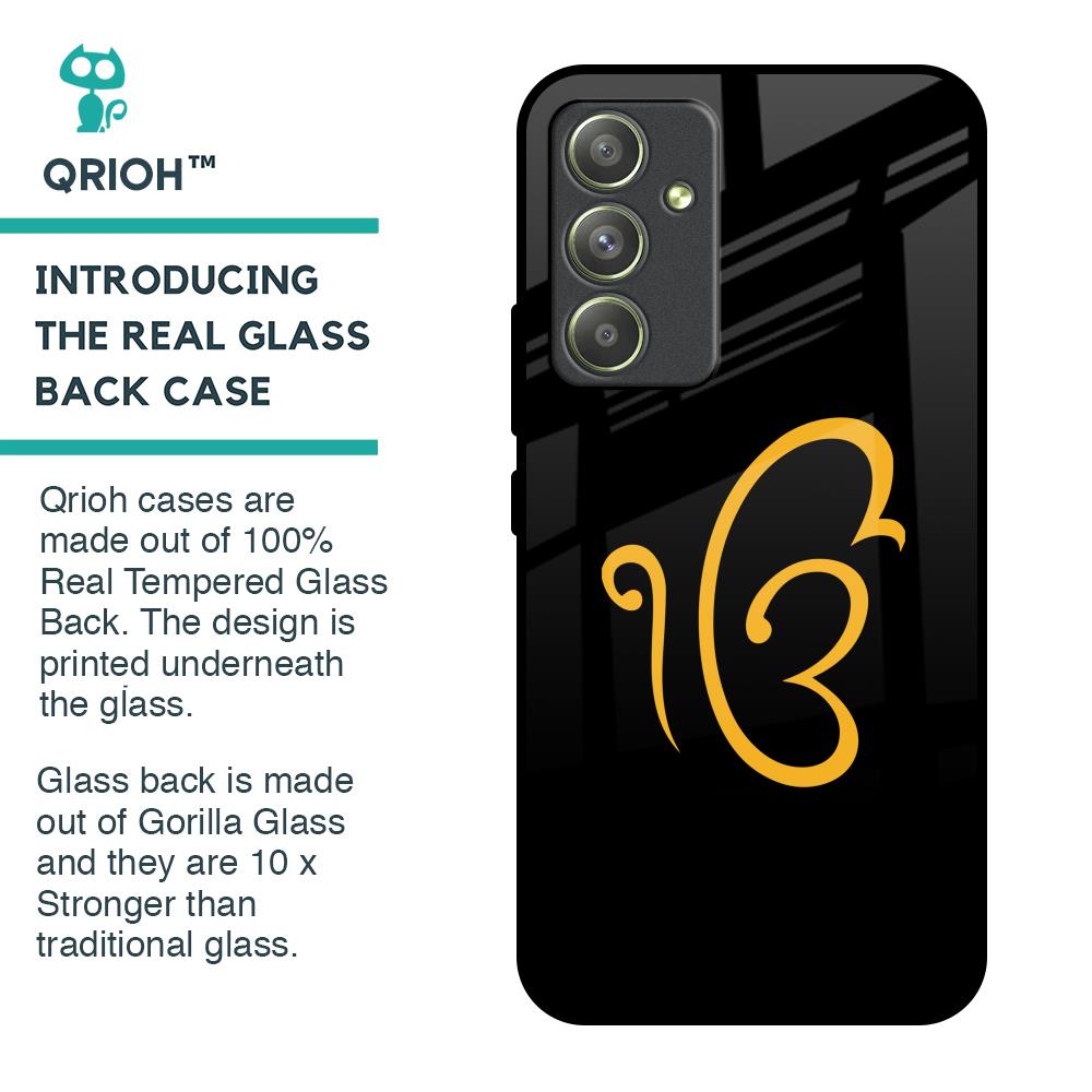 Luxury Fashion Initial Glass Case for Samsung Galaxy A54 5G