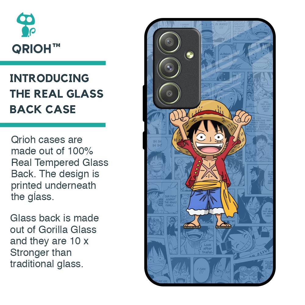 Chubby Anime Glass Case for Samsung Galaxy A54 5G