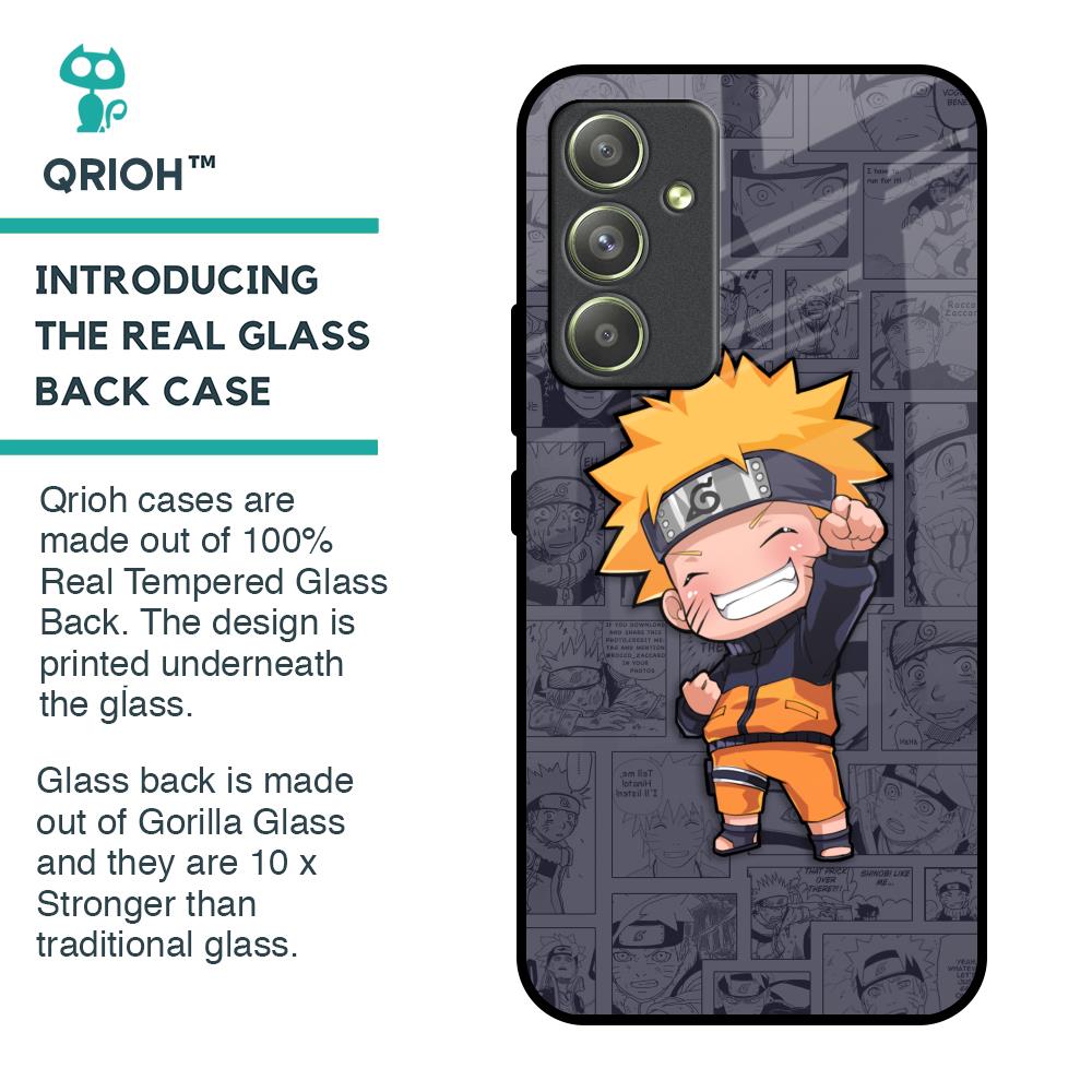 Orange Chubby Glass Case for Samsung Galaxy A54 5G