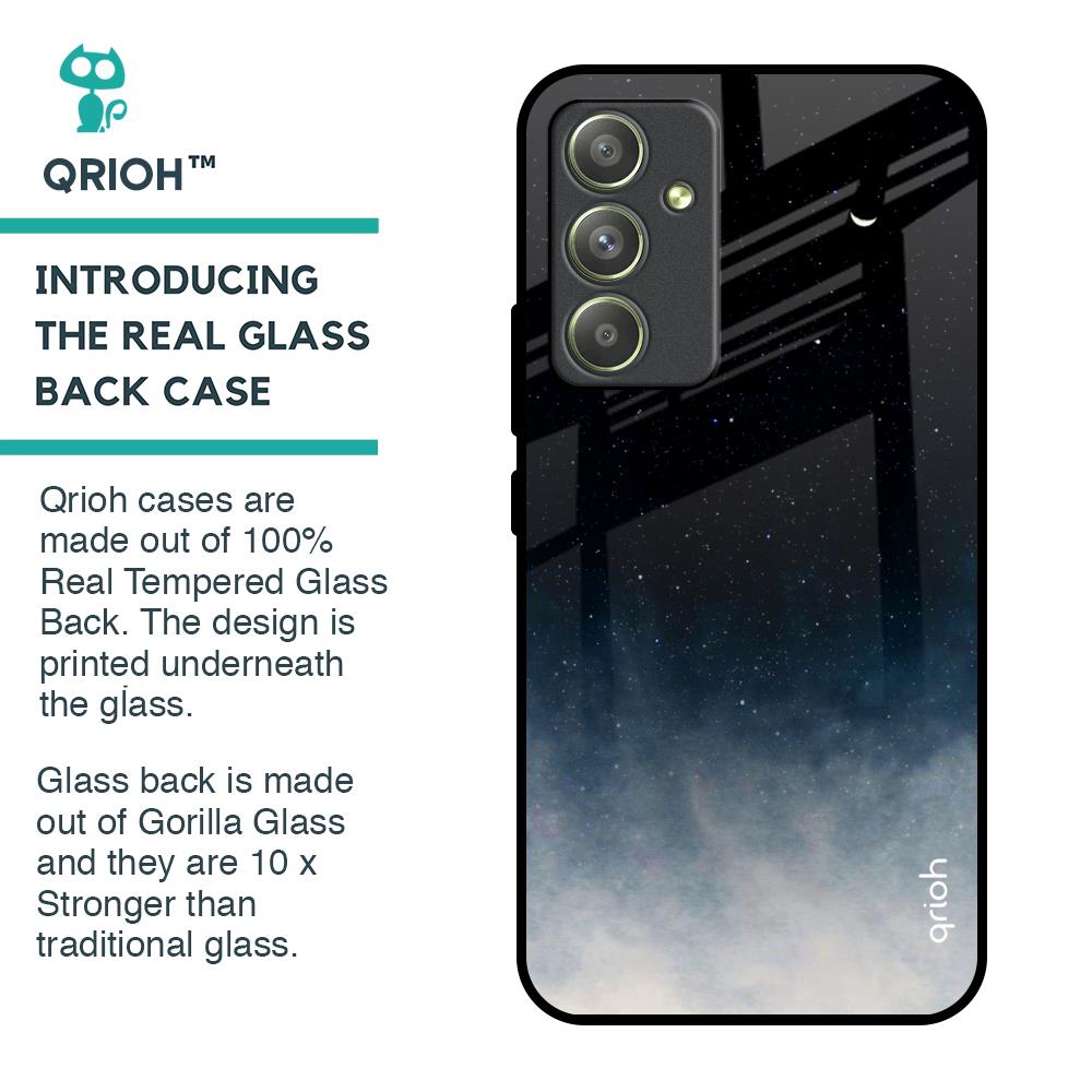 Black Aura Glass Case for Samsung Galaxy A54 5G