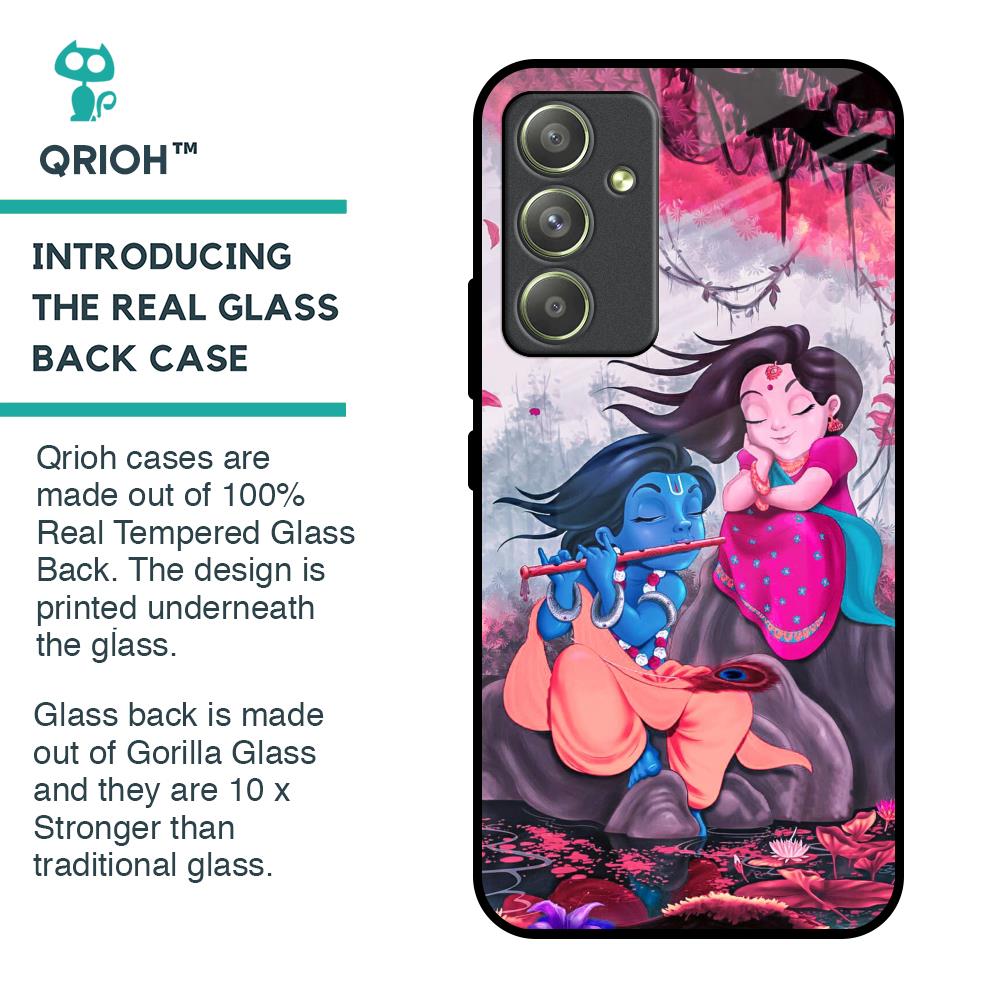 Radha Krishna Art Glass Case for Samsung Galaxy A54 5G