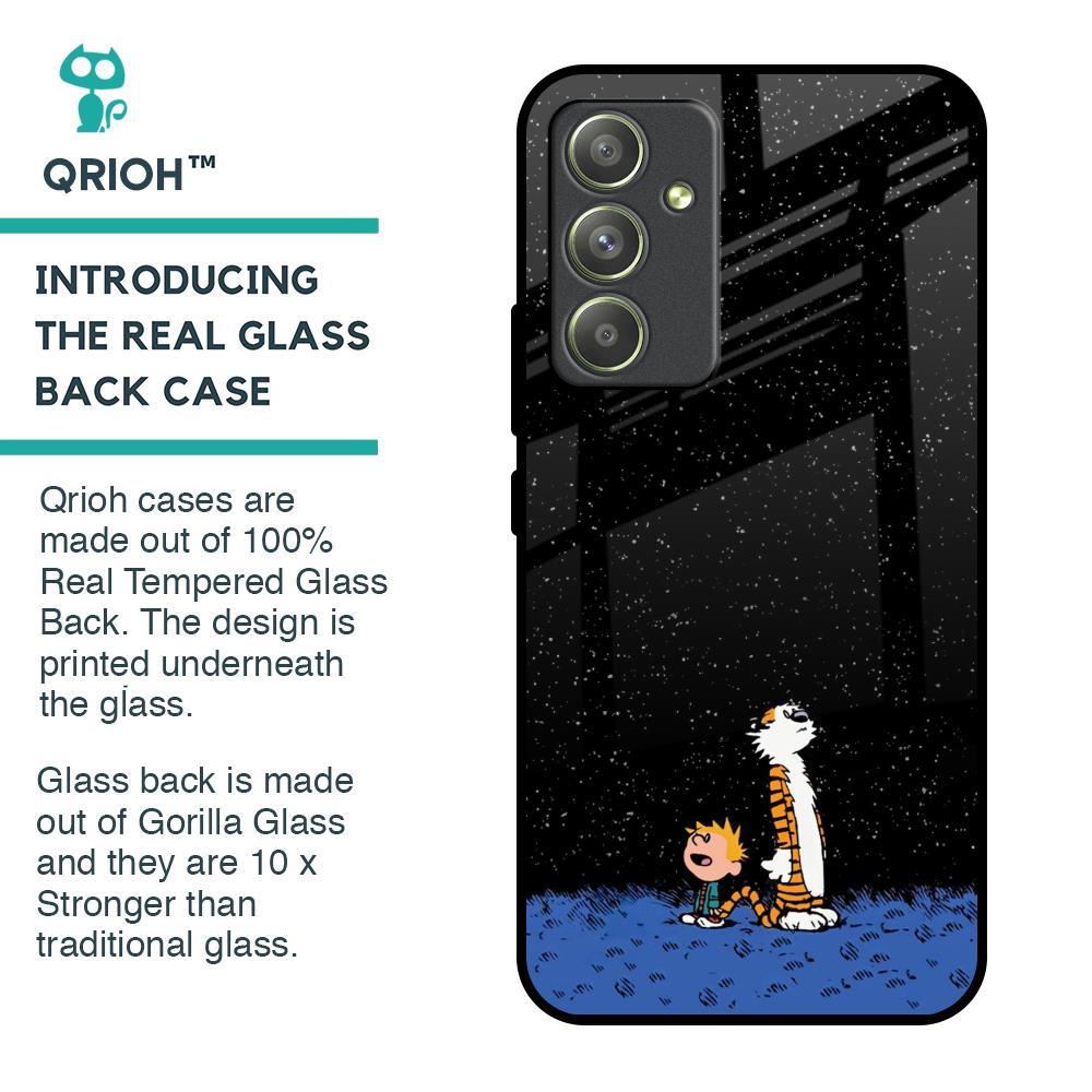 Night Sky Star Glass Case for Samsung Galaxy A54 5G