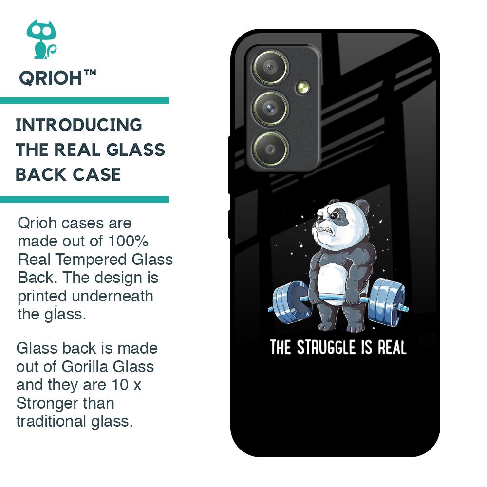 Real Struggle Glass Case for Samsung Galaxy A54 5G