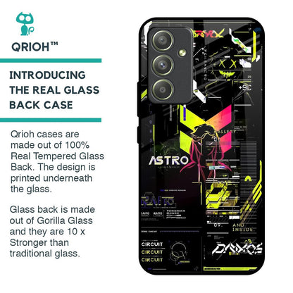 Astro Glitch Glass Case for Samsung Galaxy A54 5G