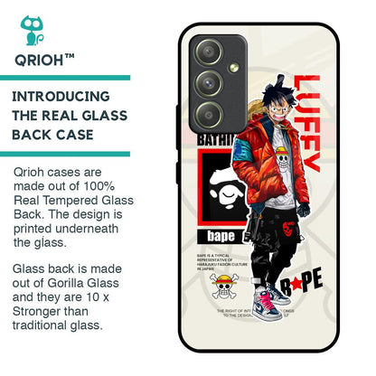 Bape Luffy Glass Case for Samsung Galaxy A54 5G