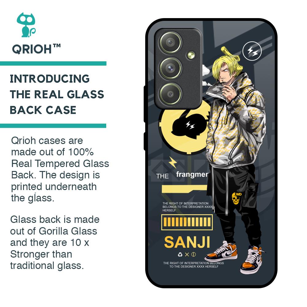 Cool Sanji Glass Case for Samsung Galaxy A54 5G