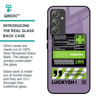 Run & Freedom Glass Case for Samsung Galaxy A54 5G