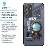 Space Travel Glass Case for Samsung Galaxy A54 5G