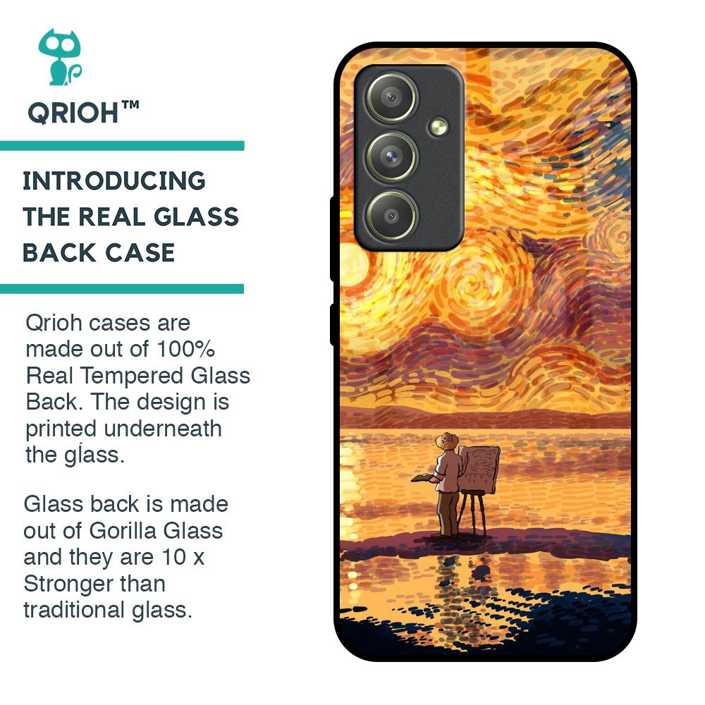 Sunset Vincent Glass Case for Samsung Galaxy A54 5G
