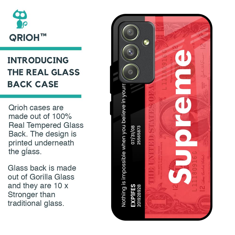 Supreme Ticket Glass Case for Samsung Galaxy A54 5G