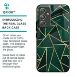 Abstract Green Glass Case For Samsung Galaxy A54 5G