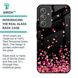 Heart Rain Fall Glass Case For Samsung Galaxy A54 5G