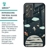 Astronaut Dream Glass Case For Samsung Galaxy A54 5G