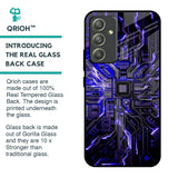 Techno Color Pattern Glass Case For Samsung Galaxy A54 5G