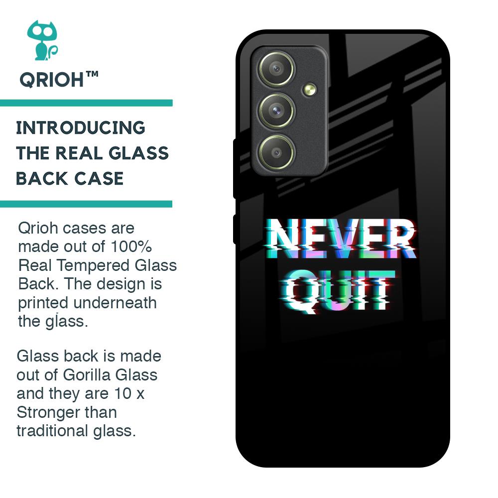 Never Quit Glass Case For Samsung Galaxy A54 5G